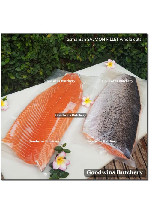 Salmon TASMANIA FILLET WHOLE CUT FROZEN +/- 1.6kg 20" 50cm (price/kg)